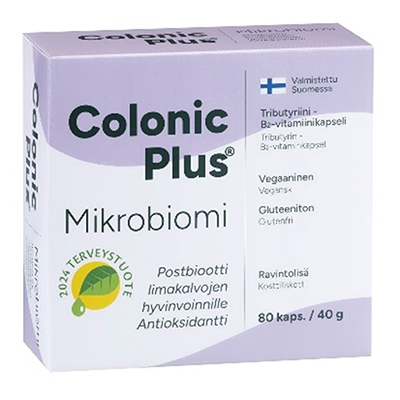 Colonic Plus Mikrobiomi (80 kapselia, 40 g) kaikki er&auml;t