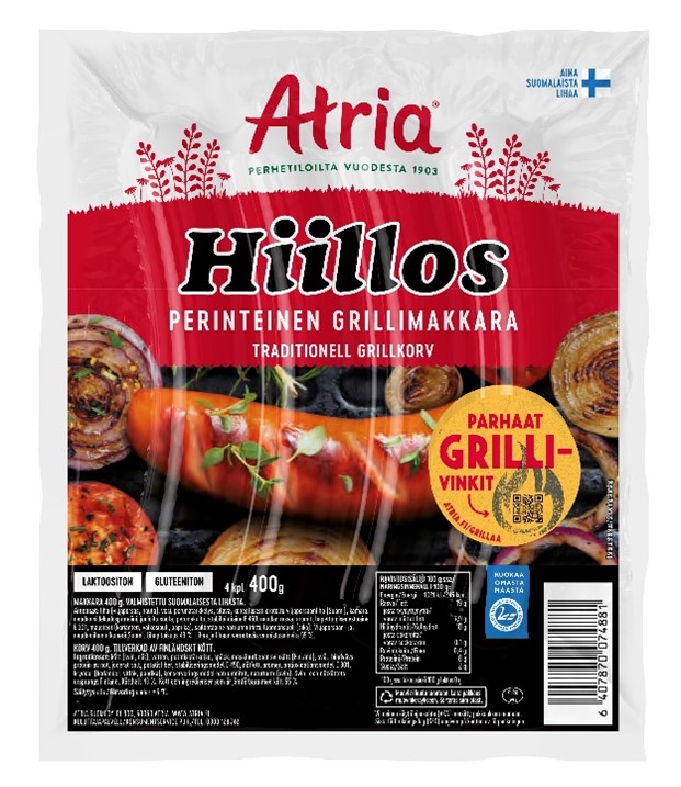 Atria Hiillos Grillimakkara 400 g (vain vkp. 9.7.2025)
