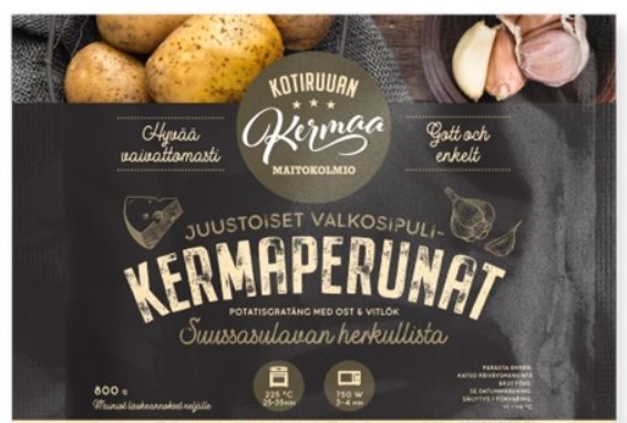 Maitokolmion Kotiruuan juustoiset valkosipulikermaperunat 800 g.jpg
