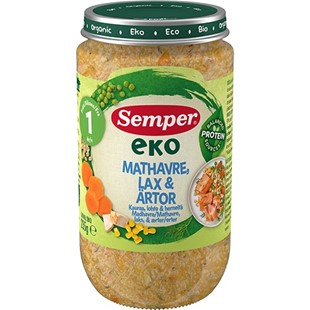 Semper EKO Kauraa, lohta & herneit&auml; 1 v luomu lastenateria