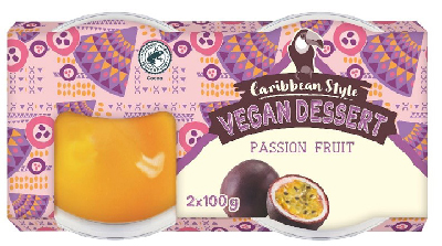 Caribbean Style Vegan Dessert Passion Fruit vegaaninen j&auml;lkiruoka, passionhedelm&auml;.