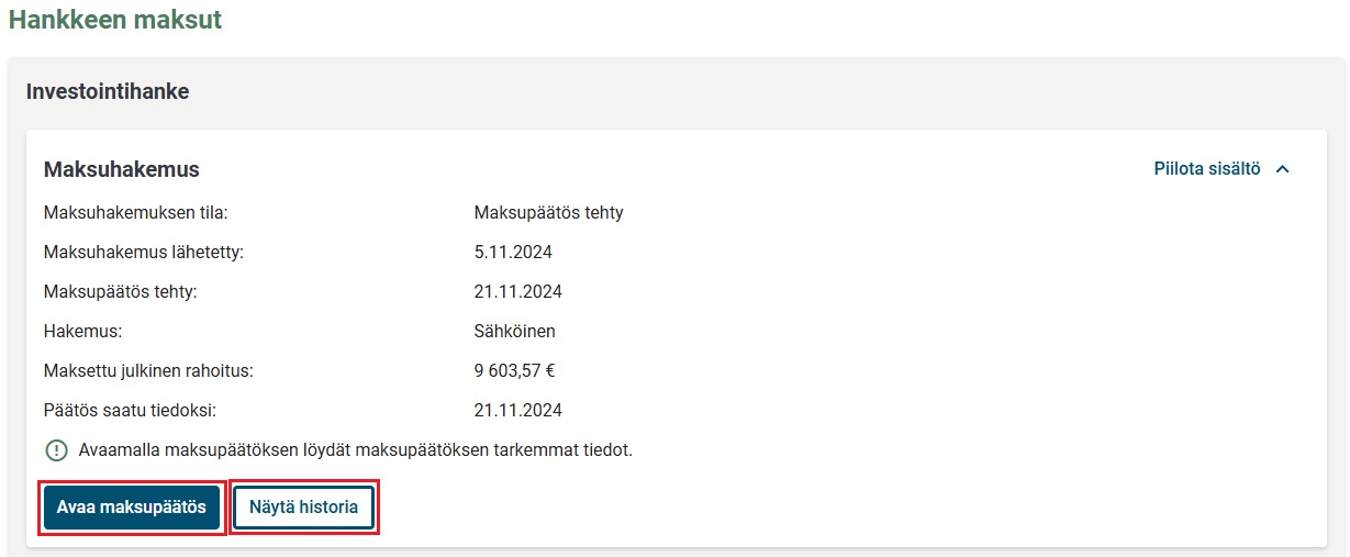 Maksup&auml;&auml;t&ouml;ksen avaus