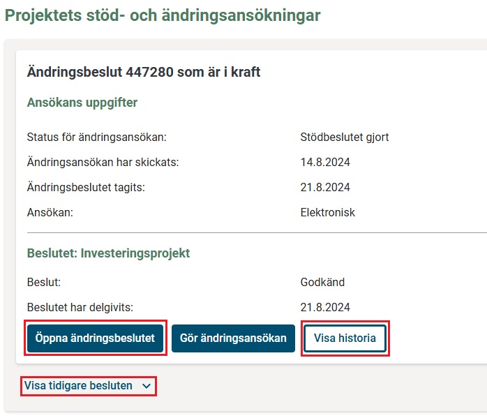 &Ouml;ppna &auml;ndringsbeslutet
