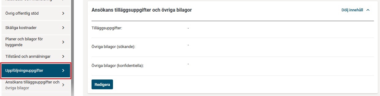 Ans&ouml;kan och &ouml;vriga bilagor