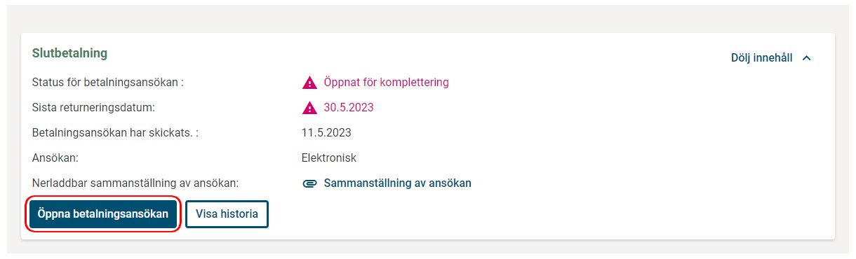 &Ouml;ppna ans&ouml;kan