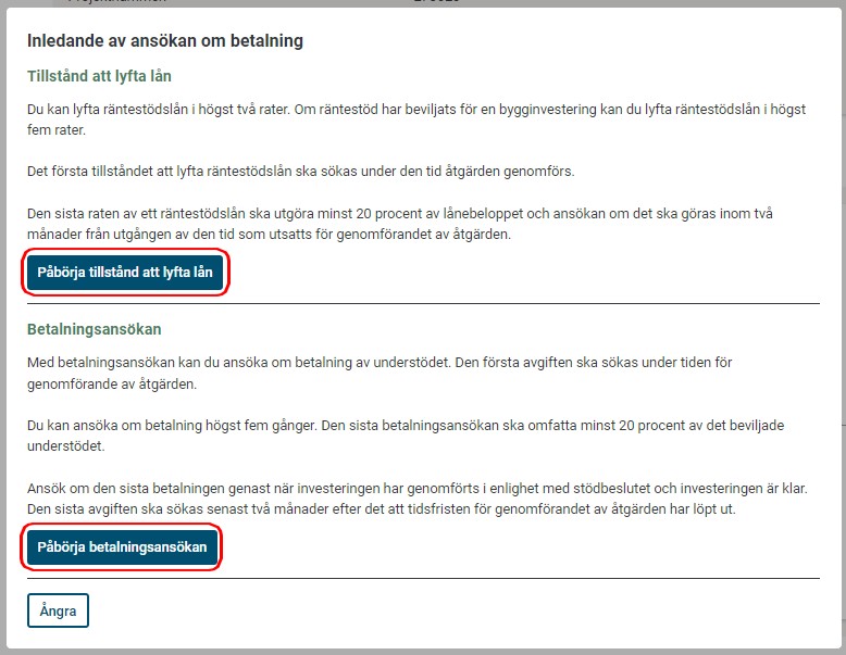 p&aring;b&ouml;rja betalninggsanss&ouml;kan