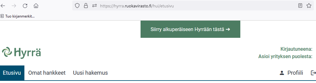 Siirry alkuperäiseen Hyrrään tästä