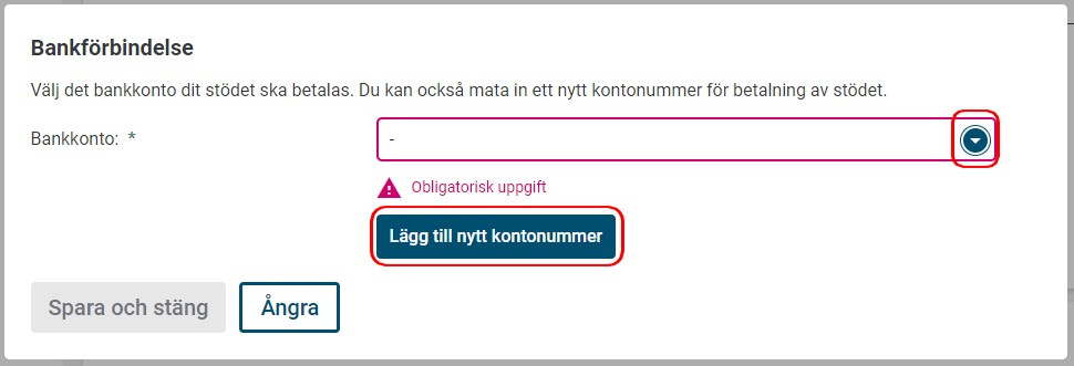 bankf&ouml;rbindelse