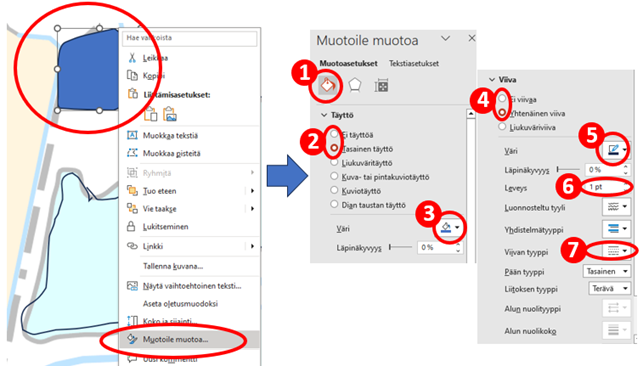 Kuvankaappauksia PowerPointin ty&ouml;kaluista