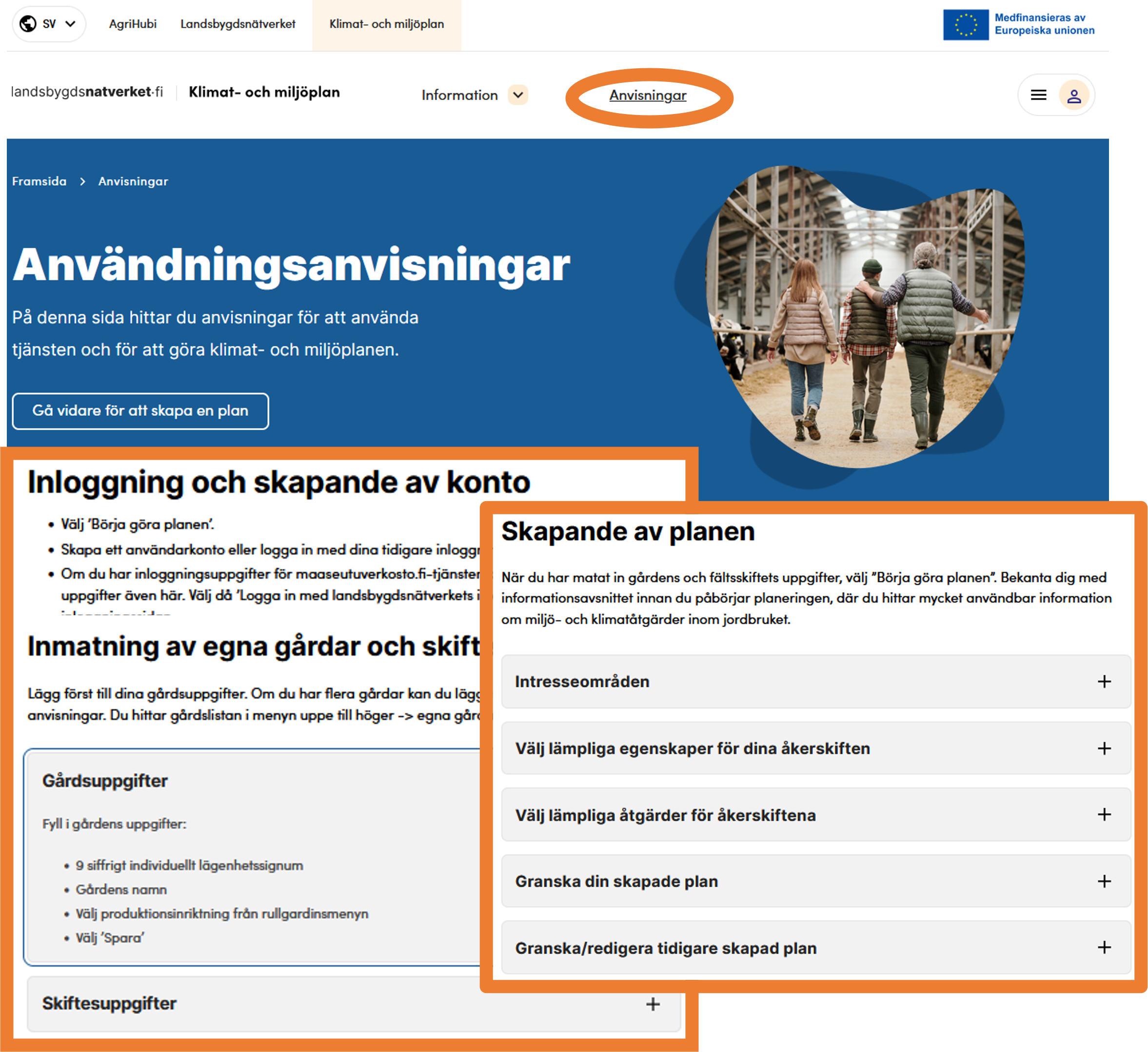 Sk&auml;rmbild fr&aring;n instruktioner