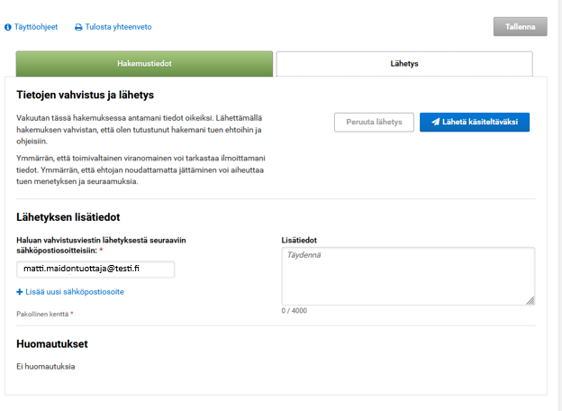 Kuvankaappauksia Vipu-palvelusta