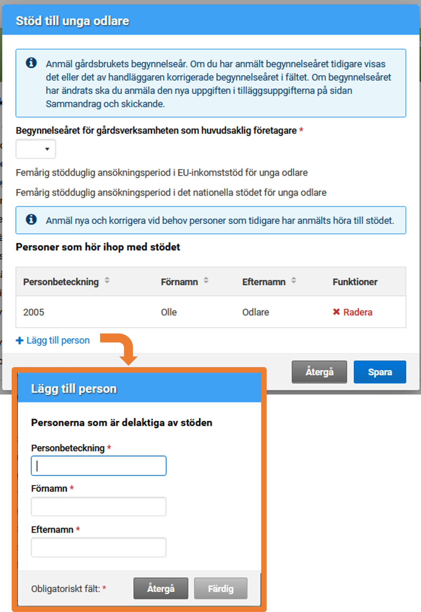 Sk&auml;rmdump fr&aring;n Viputj&auml;nsten, st&ouml;d f&ouml;r unga jordbrukare