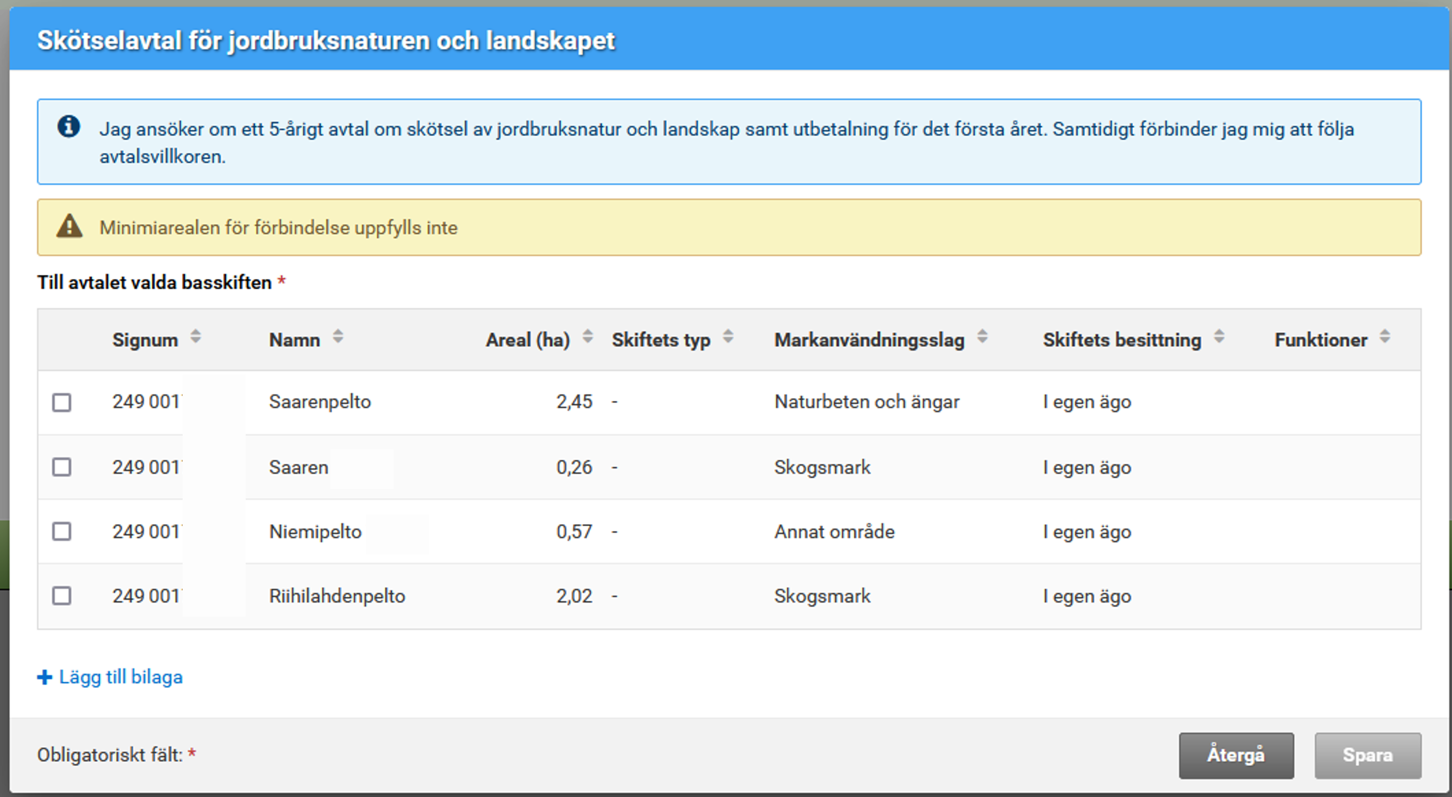 Sk&auml;rmdump fr&aring;n Viputj&auml;nsten, sk&ouml;tselavtal f&ouml;r jordbruksnaturen och landskapet