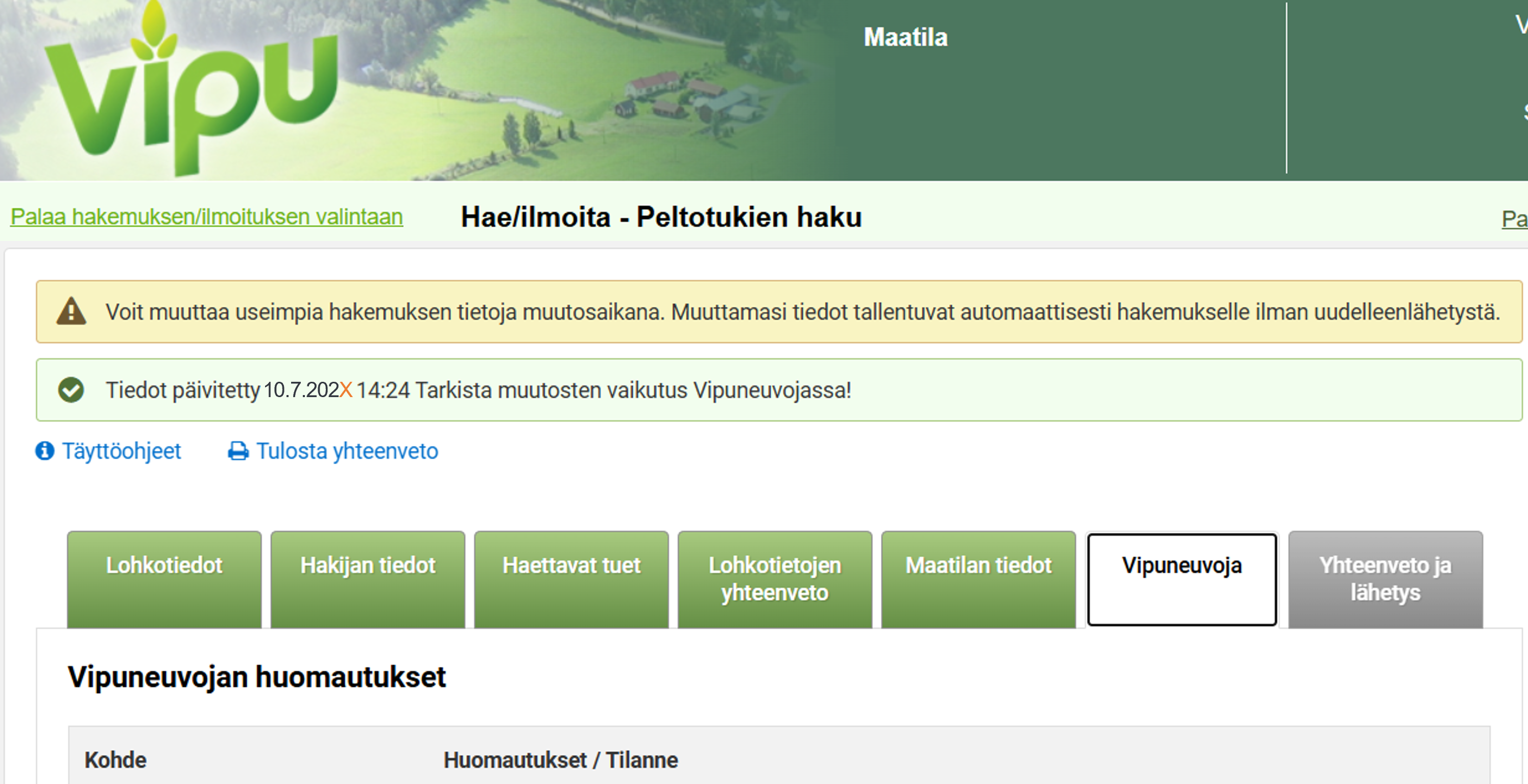 Kuvankaappaus Vipu-palvelusta