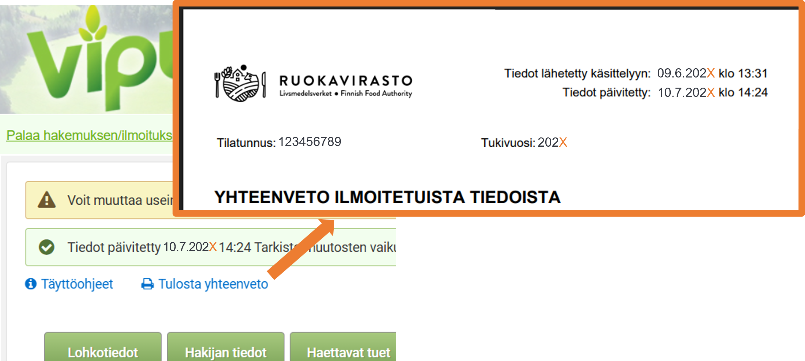 Kuvankaappaus Vipu-palvelusta