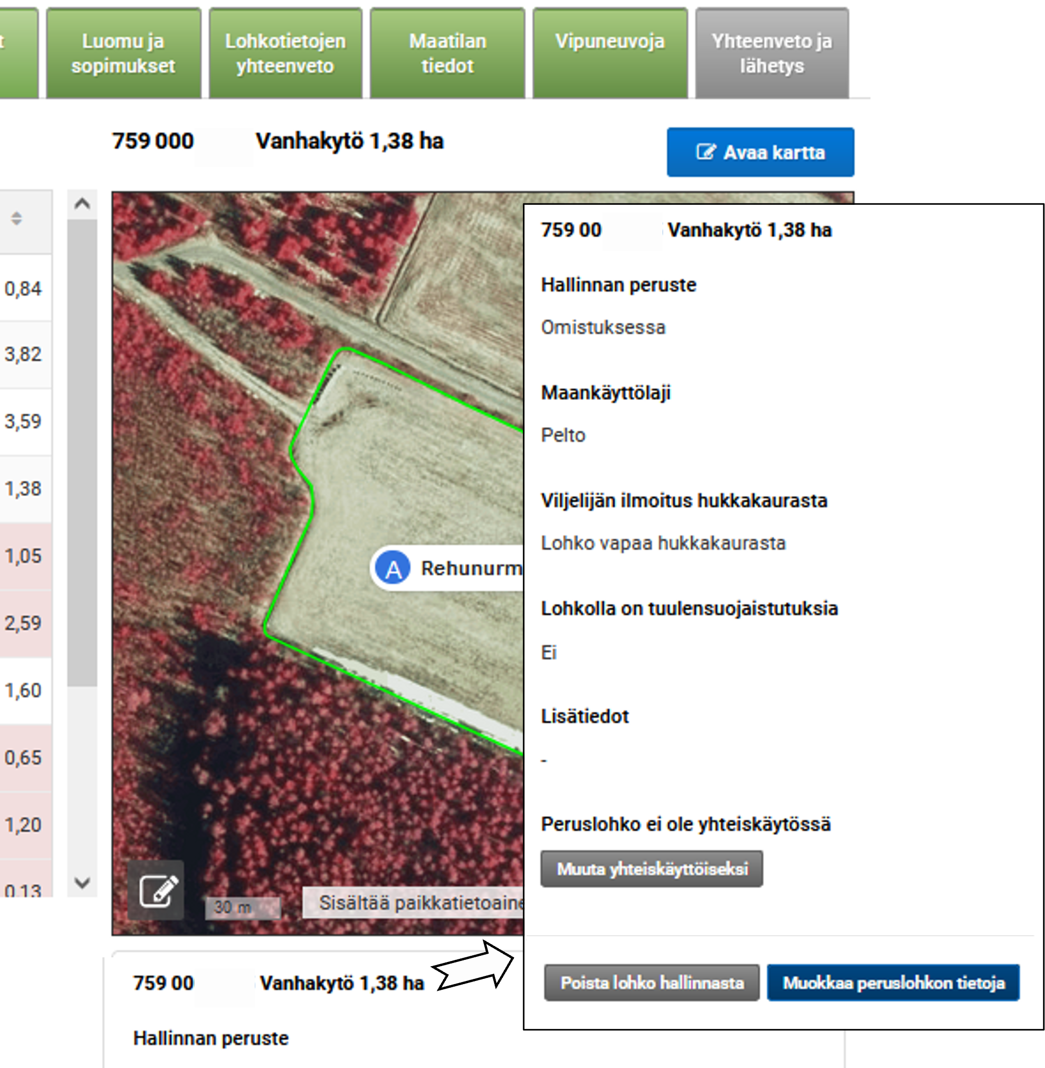 Kuvankaappaus Vipu-palvelusta