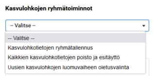 Kuvakaappaus Vipusta Kasvulohkojen ryhm&auml;toiminnot