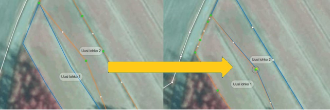 Sk&auml;rmdump fr&aring;n Viputj&auml;nsten: Bearbeta skiftets gr&auml;nser.