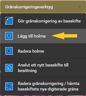 Sk&auml;rmdump fr&aring;n Viputj&auml;nsten: V&auml;lj verktyget L&auml;gg till holme.