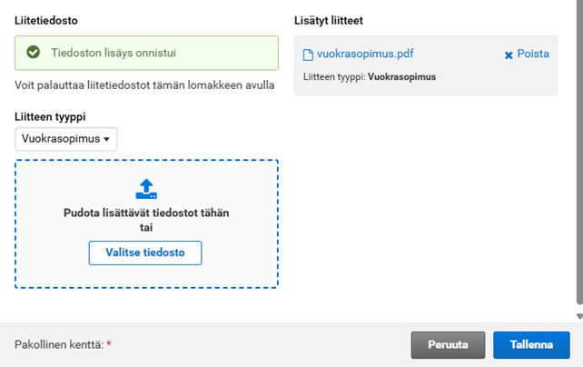 Kuvankaappaus Vipusta, liitetiedoston lis&auml;&auml;minen
