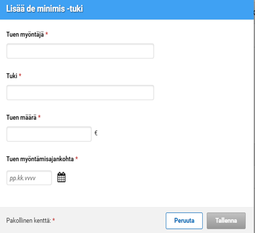 Kuvakaappaus Vipu-palvelusta