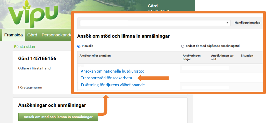 Sk&auml;rmbild fr&aring;n Viputj&auml;nsten.